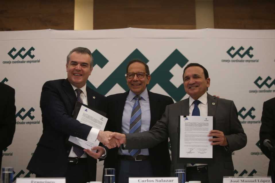 Presidente de la Concamin, CCE, y Concanaco (Juan Carlos Bautista | Milenio)