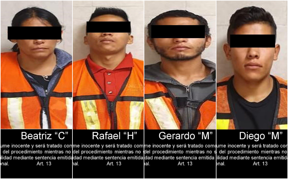 Cuatro presuntos secuestradores fueron detenidos por elementos de la FGR | Especial