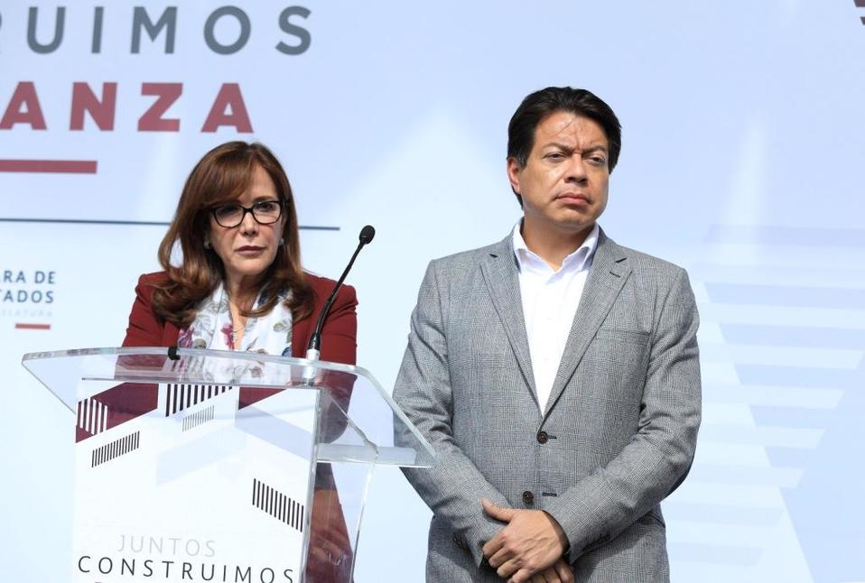 Yeidckol Polevnsky y Mario Delgado, aspirantes a dirigir Morena (Cuartoscuro)