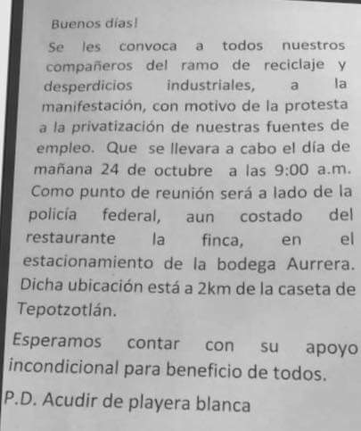 Antes se emitió una carta refiriendo la situación. (Especial)