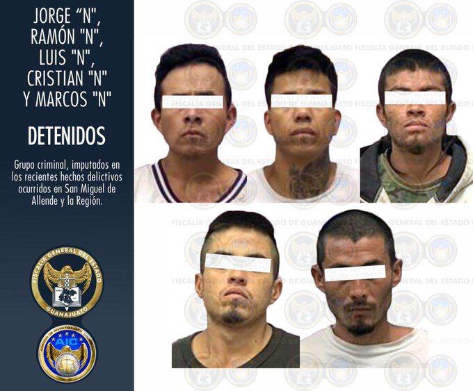 Los detenidos eran parte de un grupo criminal. / Foto: Especial