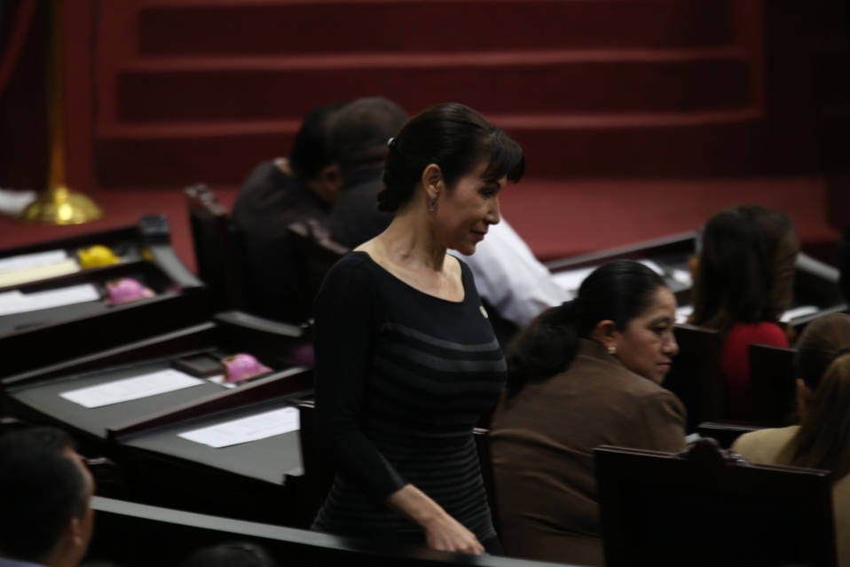 María Luisa Pérez Perusquía, presidenta de la Junta de Gobierno del Congreso del estado. (Jorge Sánchez)