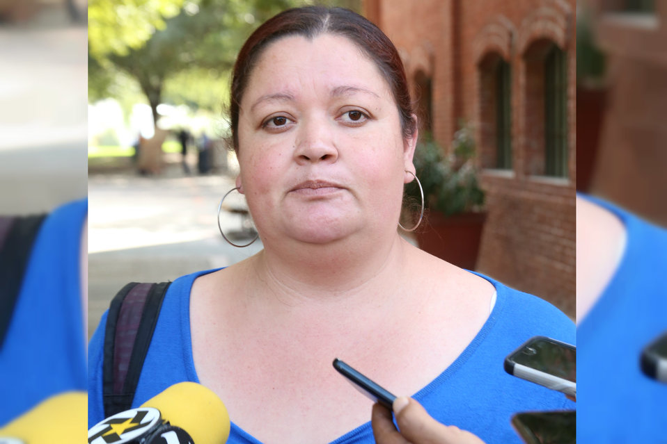 Rocío Montalvo, vocera del colectivo Únete Pueblo. (Raúl Palacios)