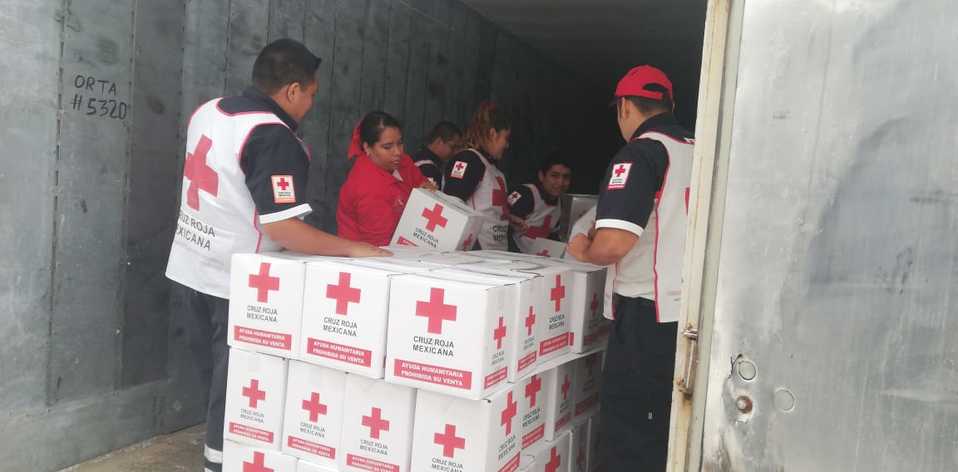 Cruz Roja llega con ayuda humanitaria para damnificados de Tamaulipas  (Foto/Yazmín Sánchez)