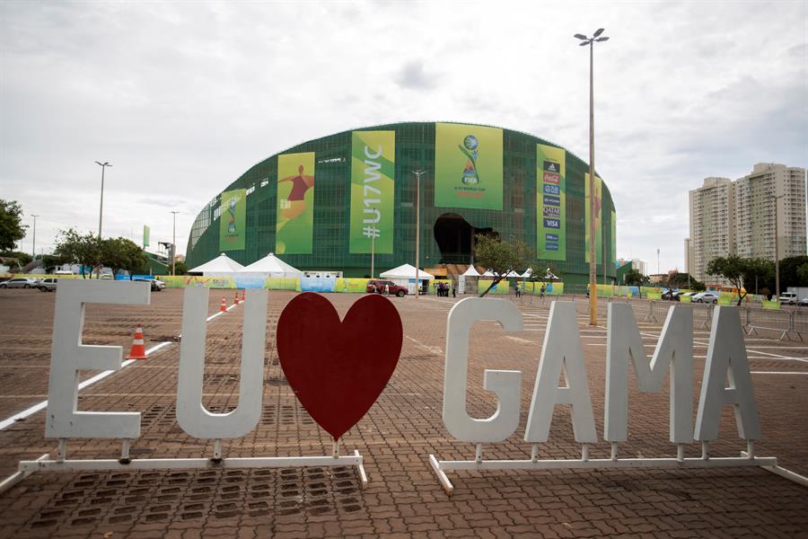 El estadio Bezerrao, en la ciudad de Gama será la sede de la inauguración del Mundial Sub 17 (EFE)