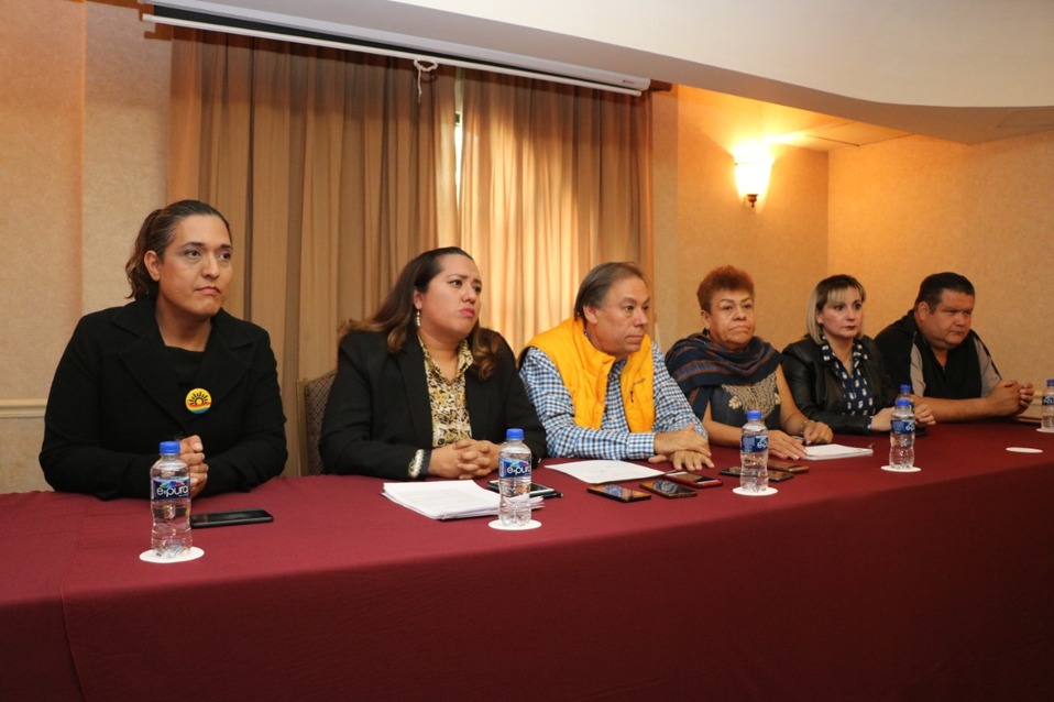 Rueda de prensa con  Melba Haidee González Rosas, directora ejecutiva de la dirección nacional del PRD. (Foto: Leonel Rocha)