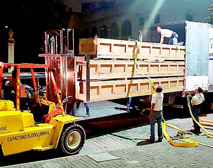 Algunas piezas llegaron el jueves. Cortesía Marco