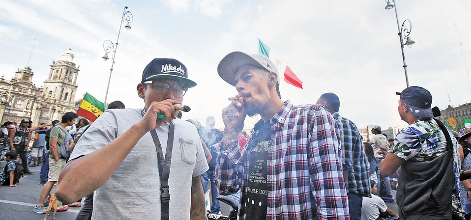 Consumidores en una manifestación en el Zócalo. (Ariana Pérez)