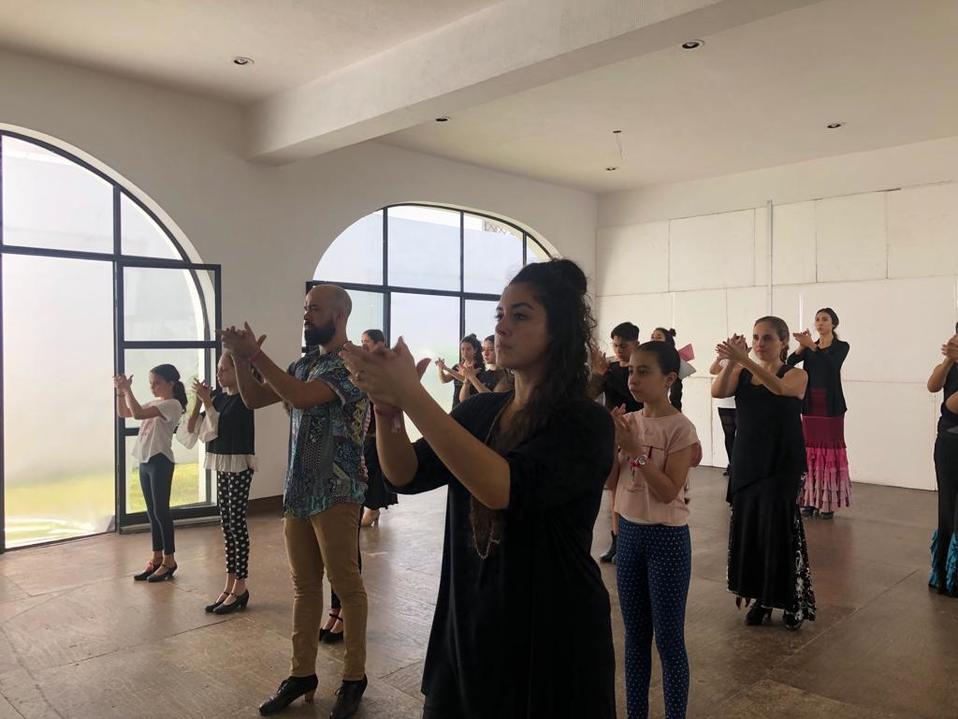 Ensayo de Las Cabales con Nino de Los Reyes. CORTESÍA