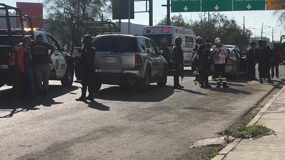 Dos involucrados en el accidente fueron detenidos. Foto: Magaly Monsiváis.