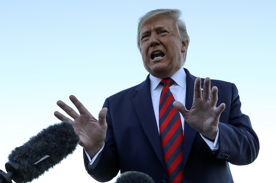 Donald Trump sale de Washington en la Base Conjunta Andrews en Maryland (Reuters)