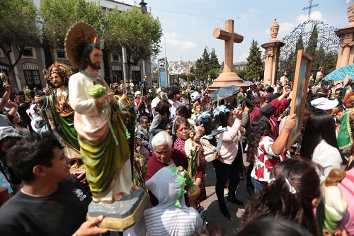 Fe y fiesta en Santa Veracruz. (Tania Contreras)