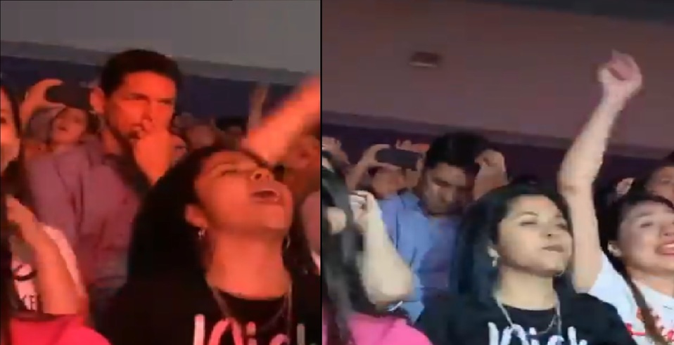 Así reaccionó el Guille Franco durante concierto de los Jonas Brothers. (Captura de Pantalla)