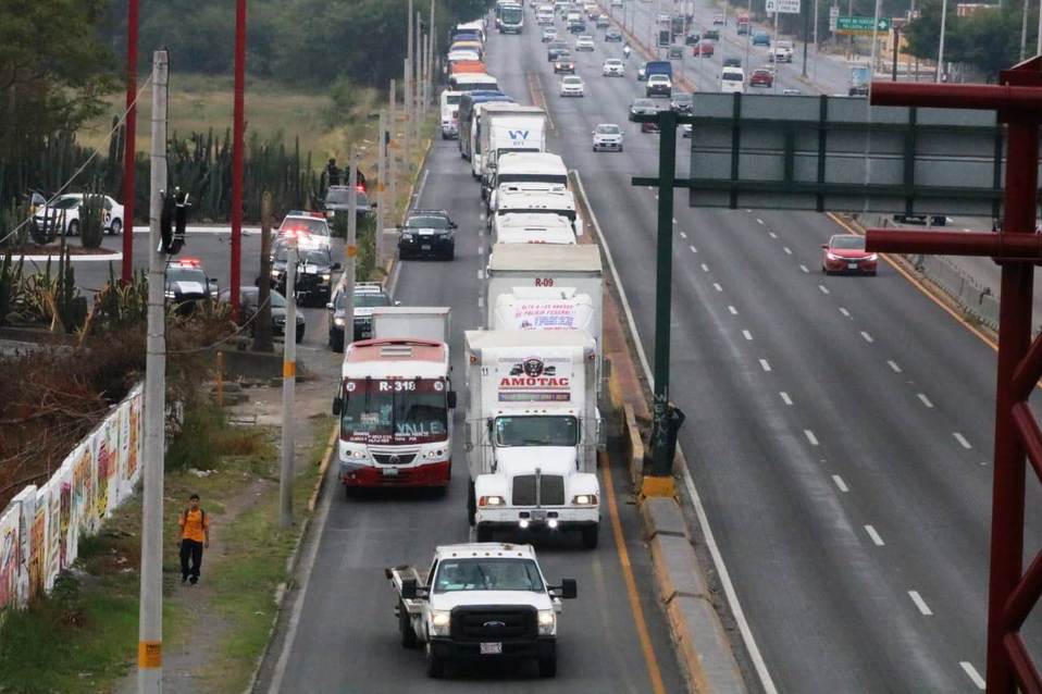 Esta marcha  será a nivel nacional por la Alianza Mexicana de Organización de Transportistas A.C. (AMOTAC). (Foto: Leonel Rocha)