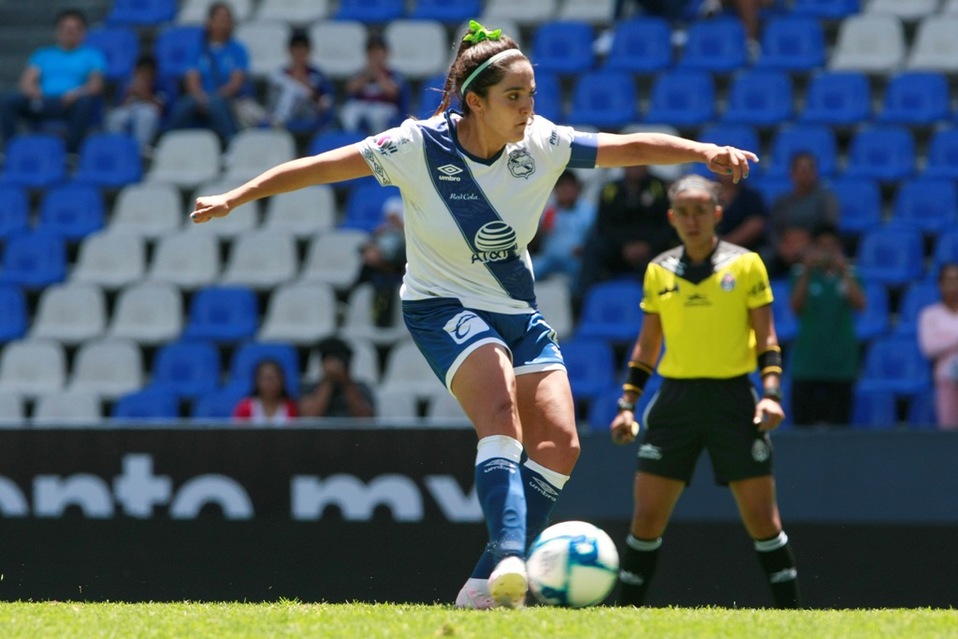 María José López, jugadora de Puebla femenil (Imago7)