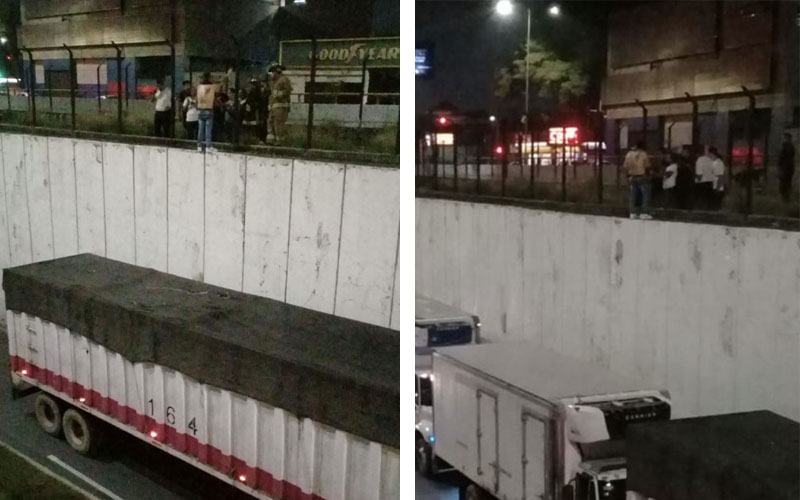 Durante dos horas, el sujeto puso en jaque a los servicios de emergencia. (Foto: Rogelio López)