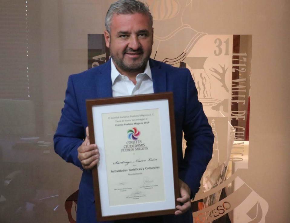 El alcalde de Santiago, Nuevo León, Javier Caballero. Foto: Especial.