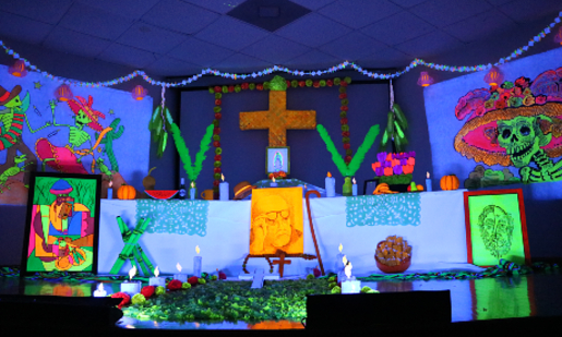 El altar será retirado el próximo 4 de noviembre. (Foto: Gustavo Mendoza)
