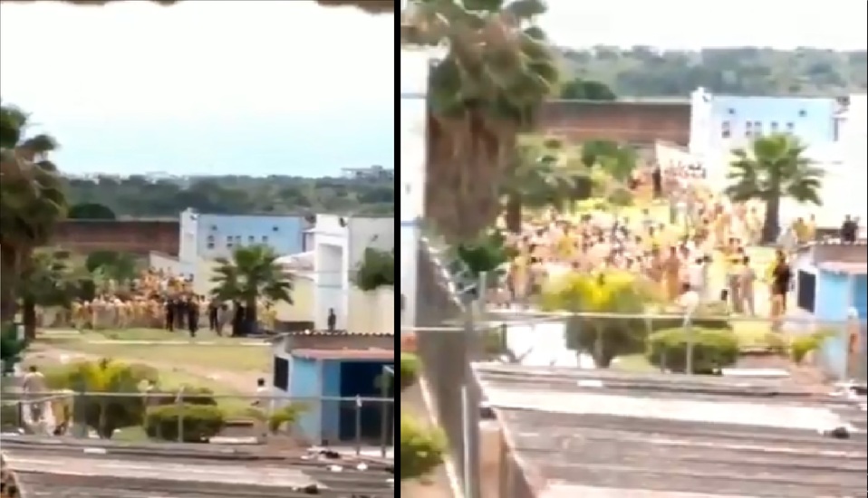 Éste es el segundo día consecutivo de riña y disturbios en el penal estatal de Morelos. (Captura de Pantalla)
