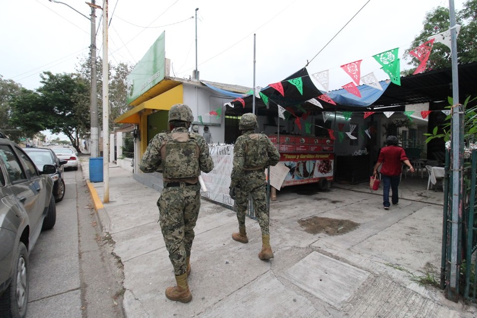 Guardia Nacional realiza recorridos. (Yazmín Sánchez)