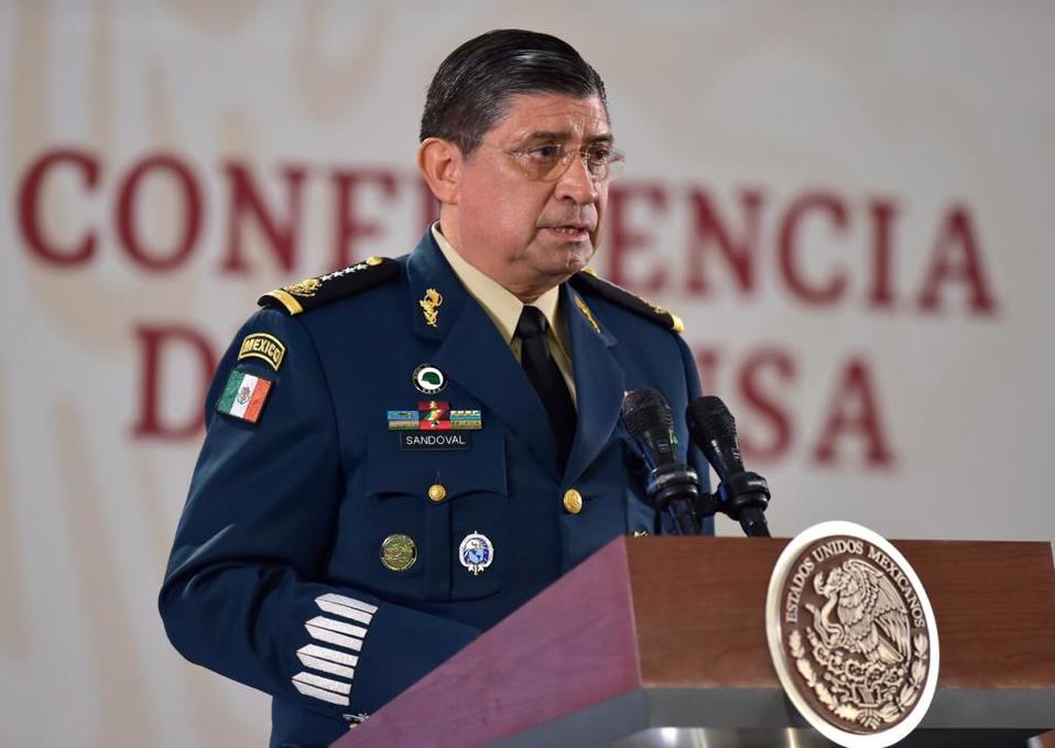 Titular de Sedena, Luis Cresencio Sandoval, en conferencia matutina. (Cortesía)