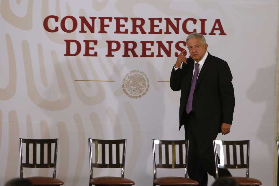 Conferencia matutina de hoy del presidente López Obrador. (Ariana pérez)