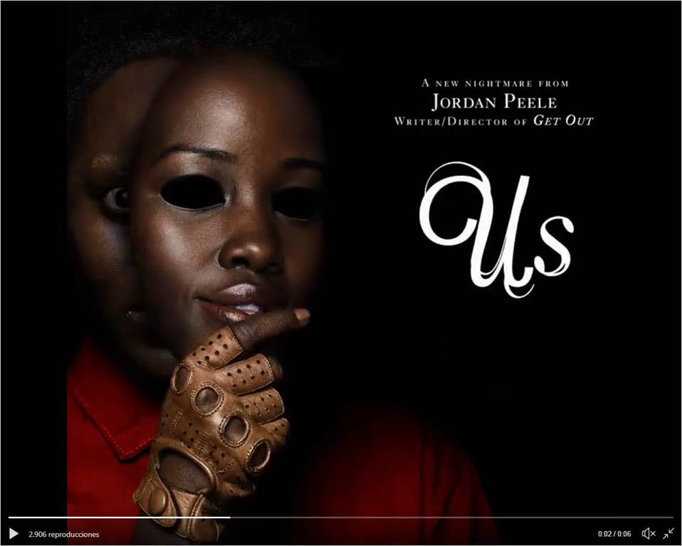Lupita Nyong'o reinterpreta personaje de 'Us' (Twitter).
