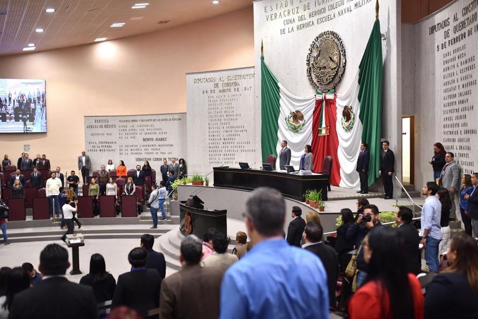 Con 31 votos a favor 12 en contra y una abstención el Congreso de Veracruz no aprobó la cuenta pública 2018. (Isabel Zamudio)