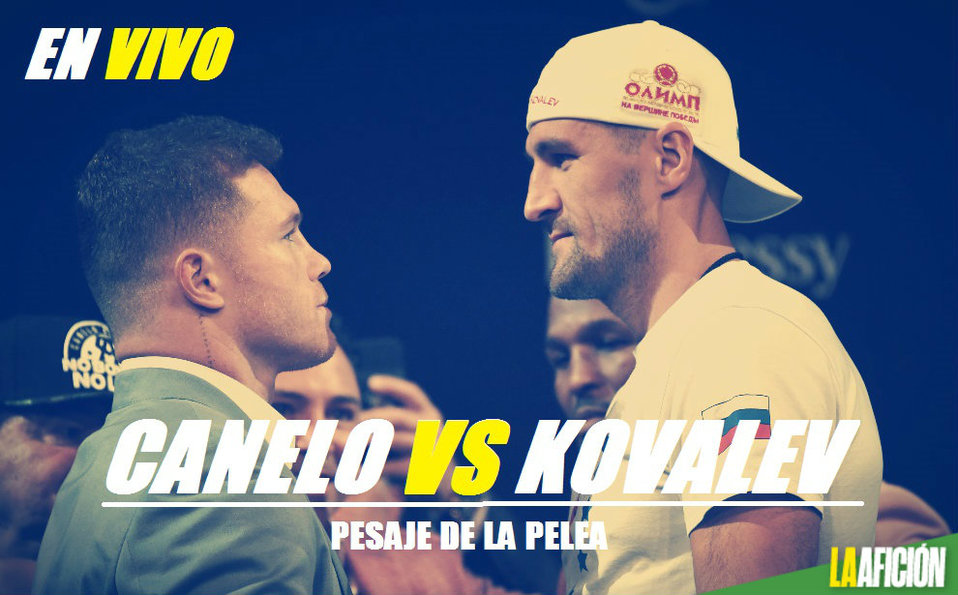 'Canelo' vs Kovalev: Pesaje en vivo y en directo (AFP)