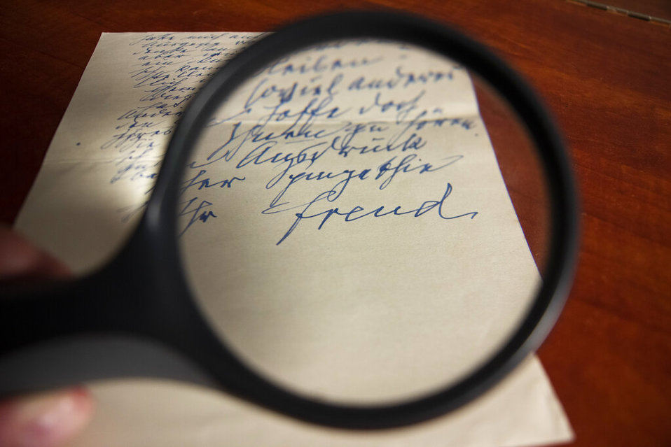 Carta que le envió Sigmund Freud a Margaret Stonborough-Wittgenstein (AP).