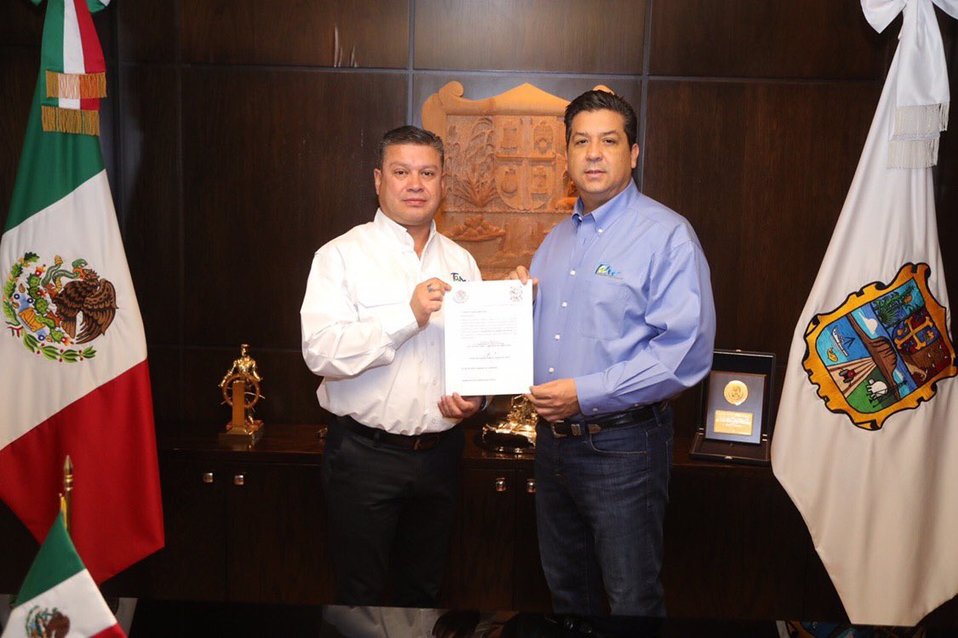Gobernador de Tamaulipas entregó nombramientos a nuevos secretarios. (Twitter)