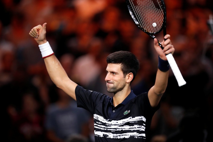 Novak Djokovic celebrando su pase semifinal (EFE)