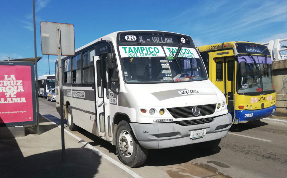 Transporte público en Tampico (Foto/Pablo Reyes)