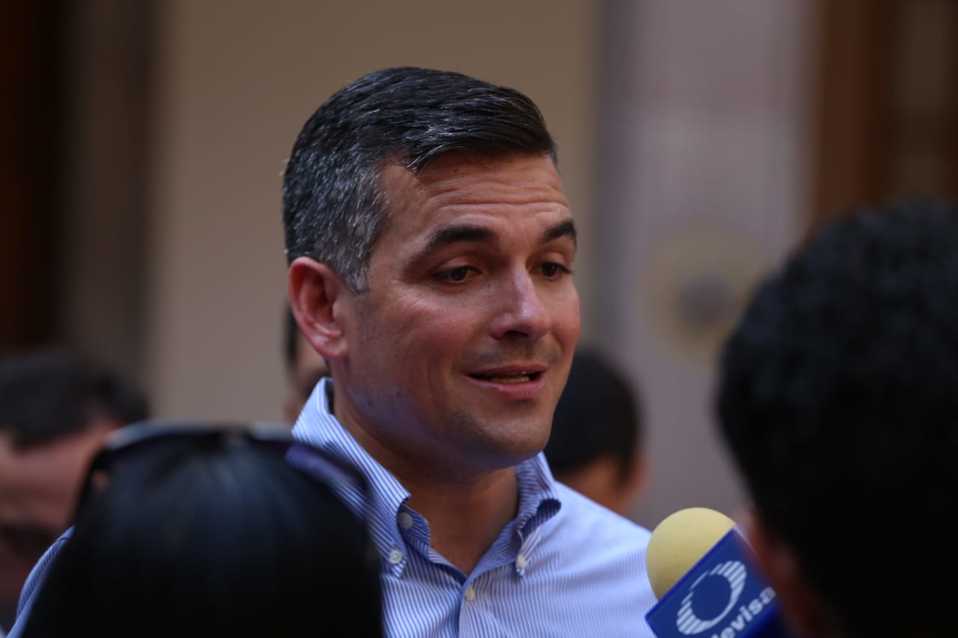 El dirigente estatal del PAN, Mauro Guerra. (Jorge López)