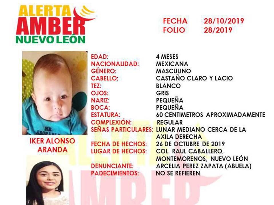 Se había lanzado una Alerta Amber para localizar a Ana Lucía Aranda y su hijo Iker. Foto: Especial