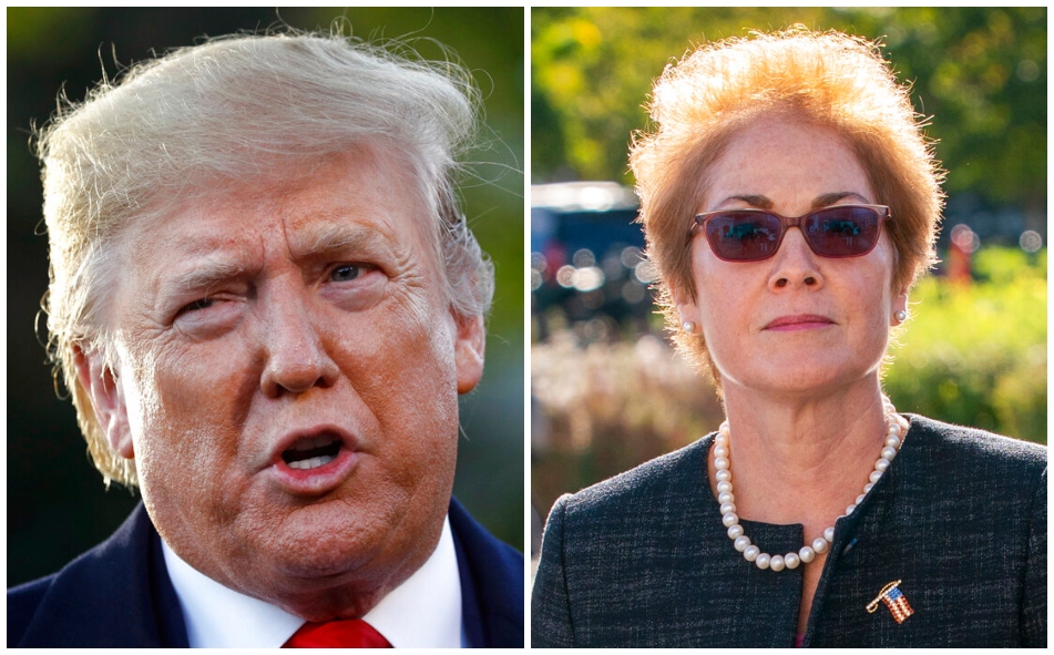 El presidente de Estados Unidos aseguró que iban a pasar cosas a la ex embajadora Maria Yovanovitch (AP)