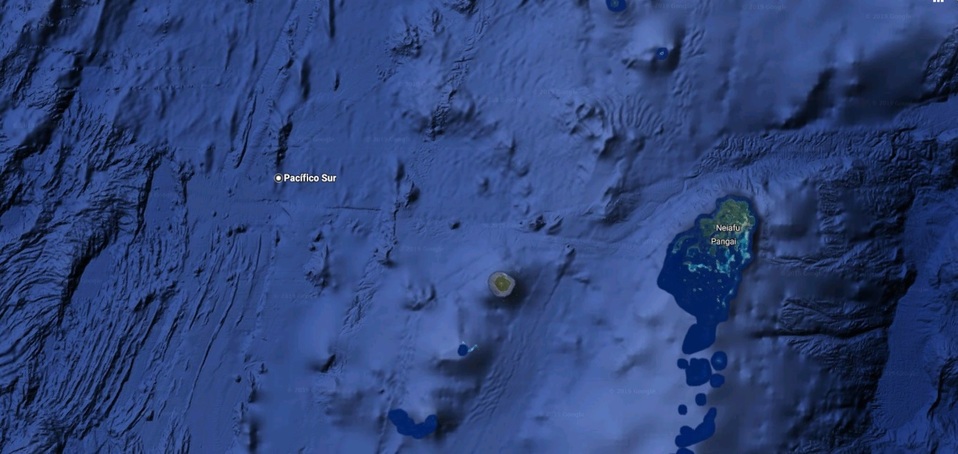Tonga se encuentra dentro del Cinturón del Pacífico (Google Maps)