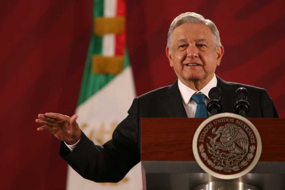 Andrés Manuel López Obrador, presidente de México, en Palacio Nacional. (Octavio Hoyos)