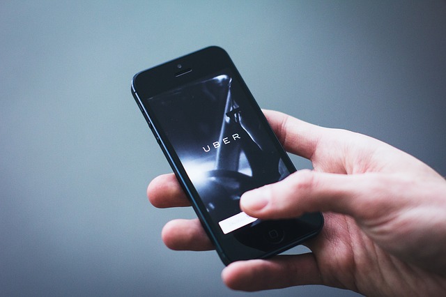 Aplicación de Uber. (Tomado de Pixabay)