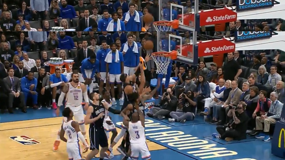 Danilo Gallinari hizo un tapón con su tenis (Especial)