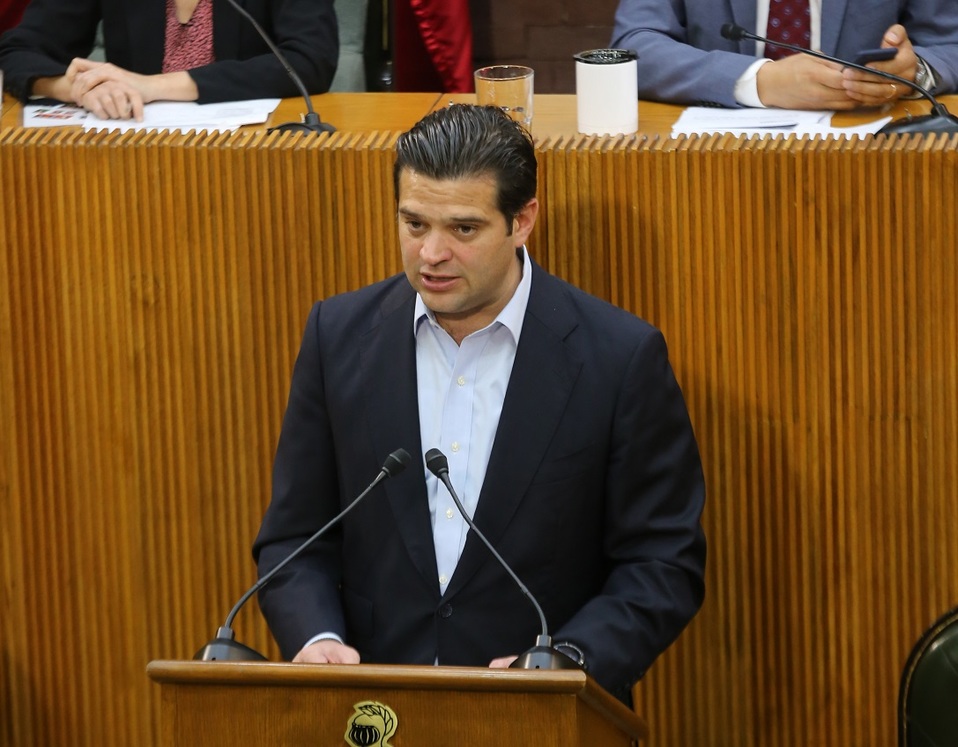 Francisco Cienfuegos, coordinador local del PRI. Foto: Roberto Alanís.