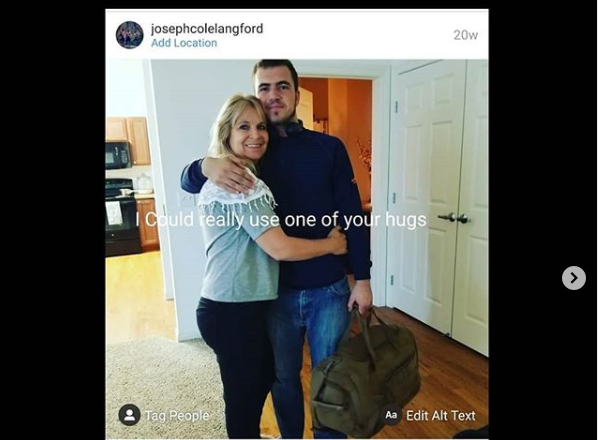 Joseph Cole Langford dedicó un mensaje a su madre, Dawna Longford. | Instagram