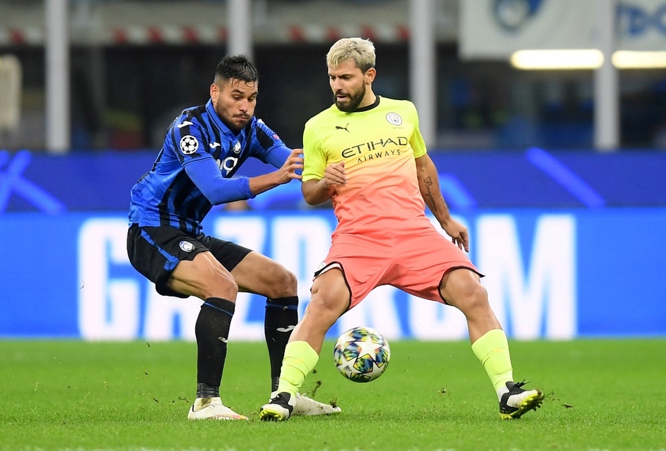 Manchester City frente al Atalanta (Reuters)