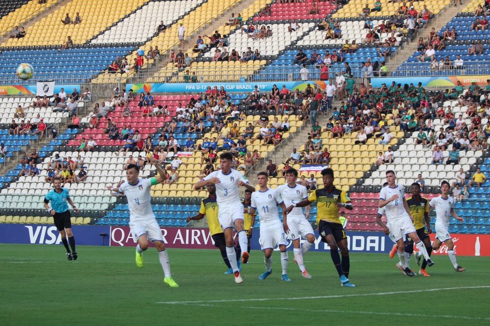 Italia se impone ante Ecuador (Twitter: @FEFecuador)