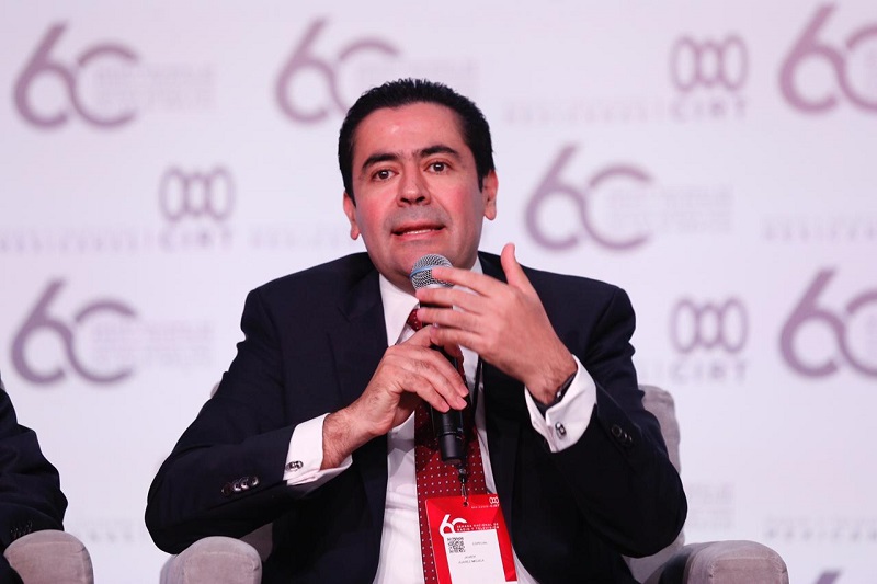 Javier Juárez, comisionado del IFT en la 60 Semana de Nacional de la Radio y Televisión. Foto: Nelly Salas/Milenio