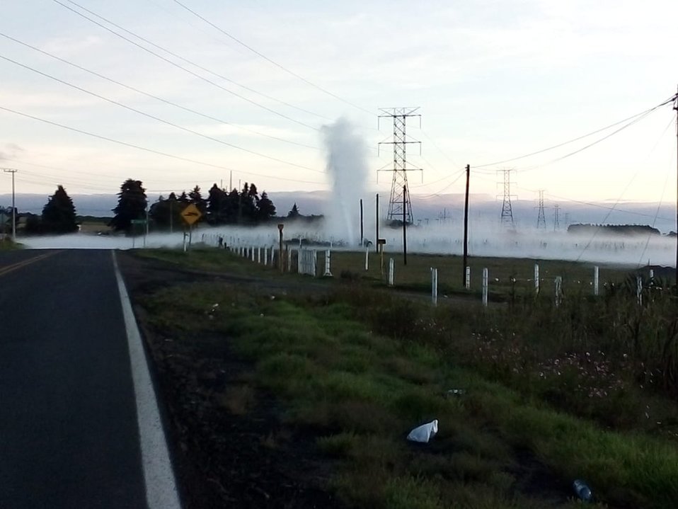 Ya labora en la zona personal de Seguridad Física de Pemex, así como  elementos de la Guardia Nacional, Protección Civil, Bomberos de Zacatlán, Policí