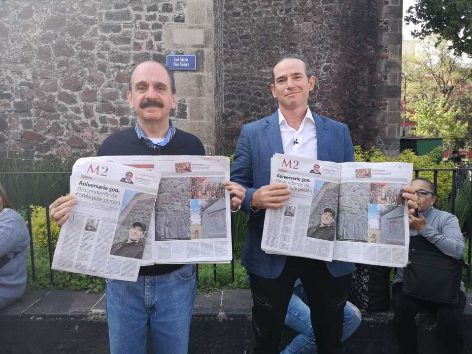 Ascanio Pignatelli y Federico Acosta son descendientes directos de Hernán Cortés y Moctezuma (Leticia Sánchez Medel).
