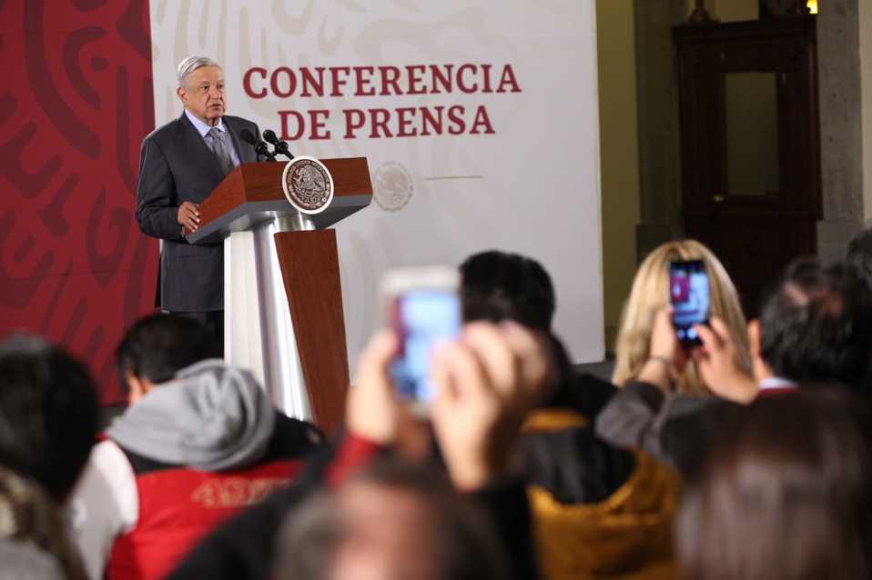 El presidente Andrés Manuel López Obrador en conferencia del 8 de noviembre. (Omar Franco)
