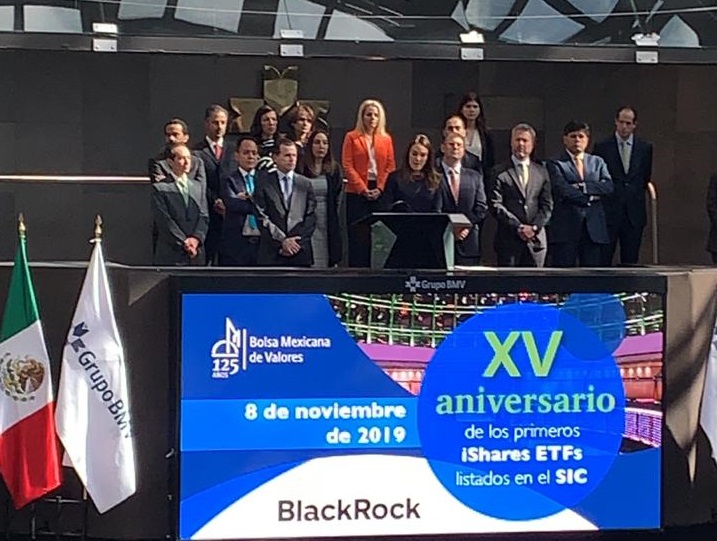 Samantha Ricciardi, directora general de BlackRock en México, en la celebración de los 15 años de los primeros ETF’S. Foto: Silvia Rodríguez
