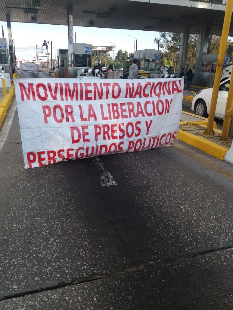 La manifestación generó congestionamientos vehiculares. (Especial)